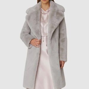 Milly Riley Faux Fur Teddy Coat